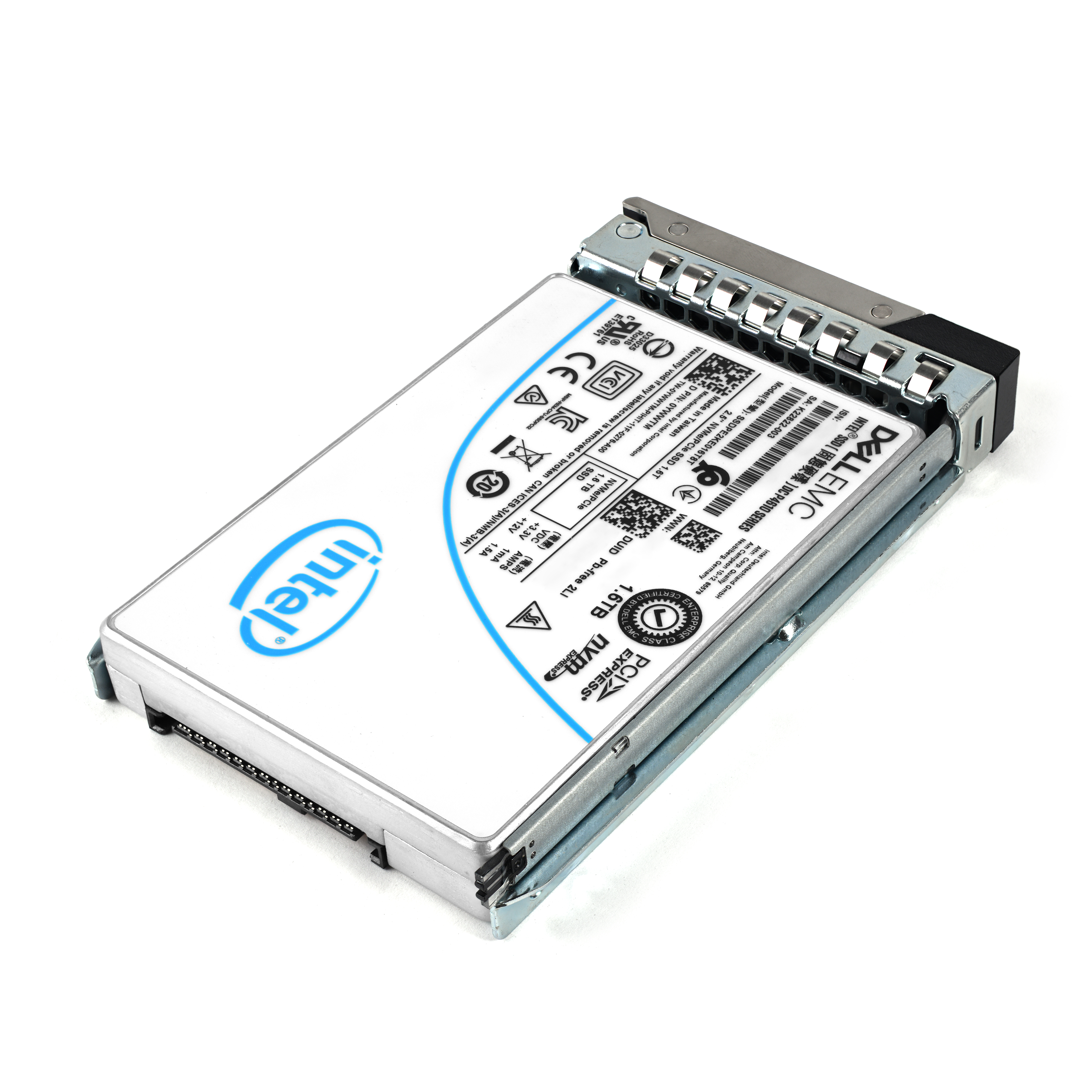 Dell YWWTM DC P4610 Series 1.6TB NVMe U.2 TLC Mixed Use 2.5'' SSD + 14 Gen Caddy - Afbeelding 2 van 3