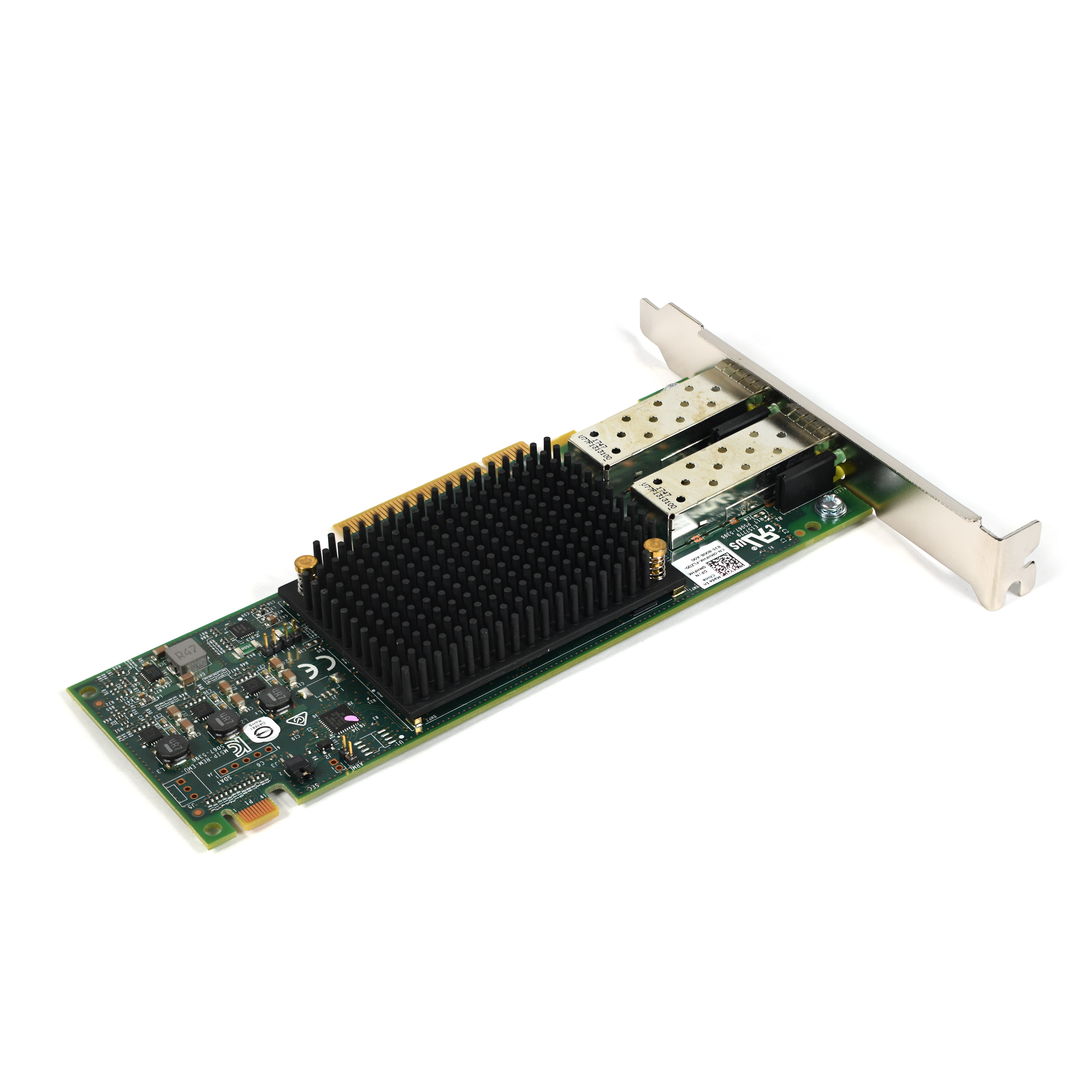 Dell 0MHFHK Emulex LPE32002 Dual-Port 32GB FC PCIe 3.0 x8 NIC Full Height Brackt - Afbeelding 2 van 3