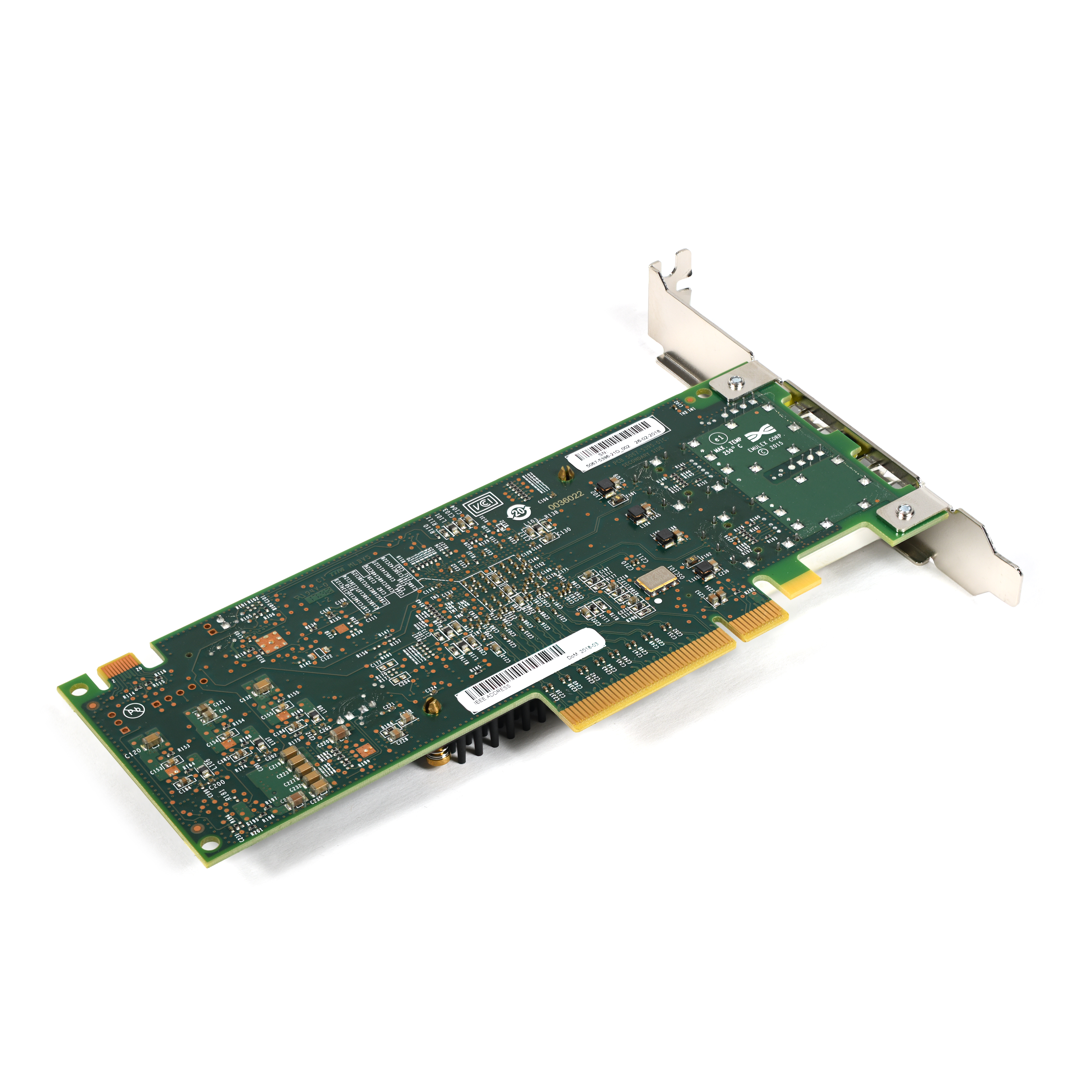 Dell 0MHFHK Emulex LPE32002 Dual-Port 32GB FC PCIe 3.0 x8 NIC Full Height Brackt - Afbeelding 3 van 3