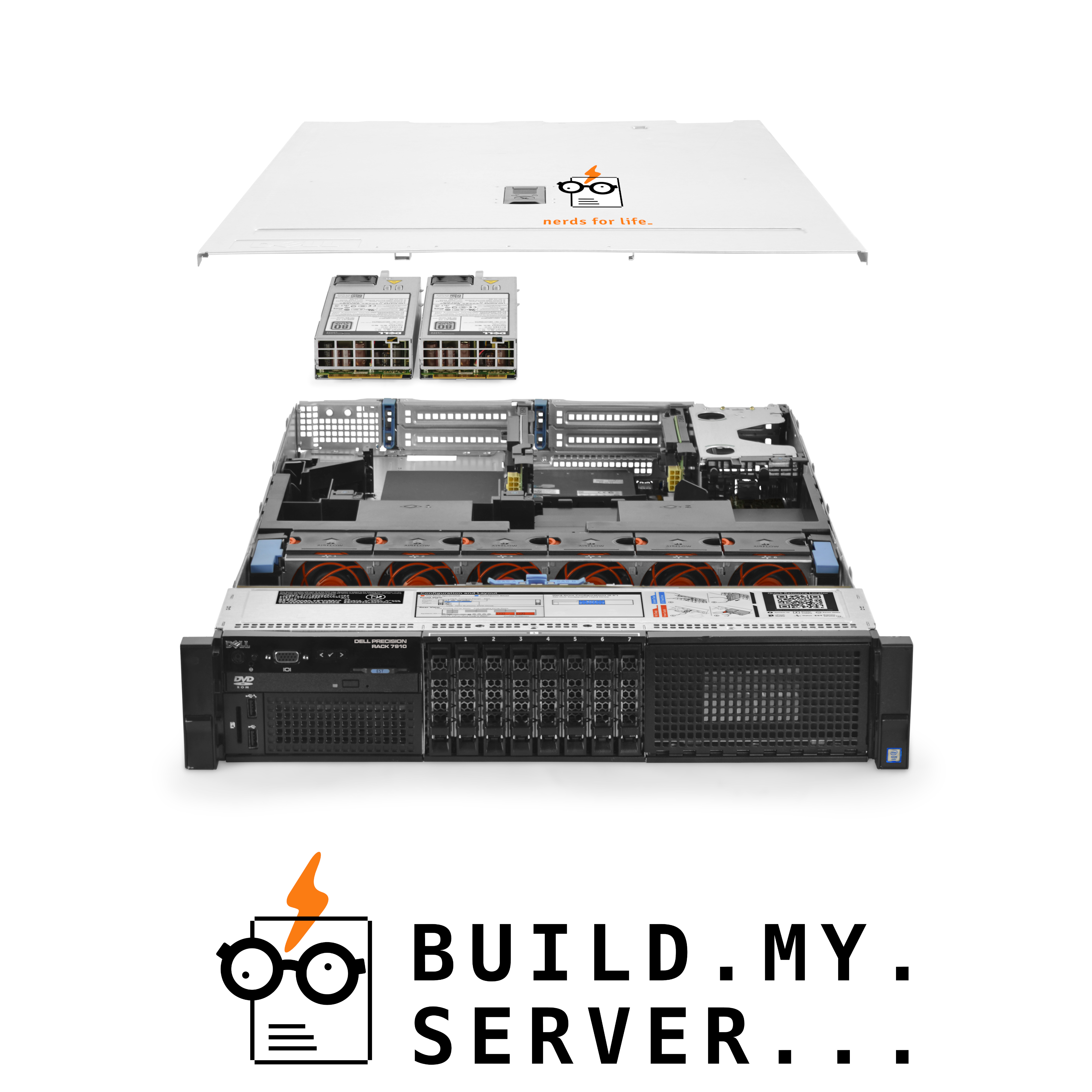Dell Precision 7910 Server 3.20Ghz 8-Core 192GB RAM 2x 400GB SAS SSD 6x 2TB DB