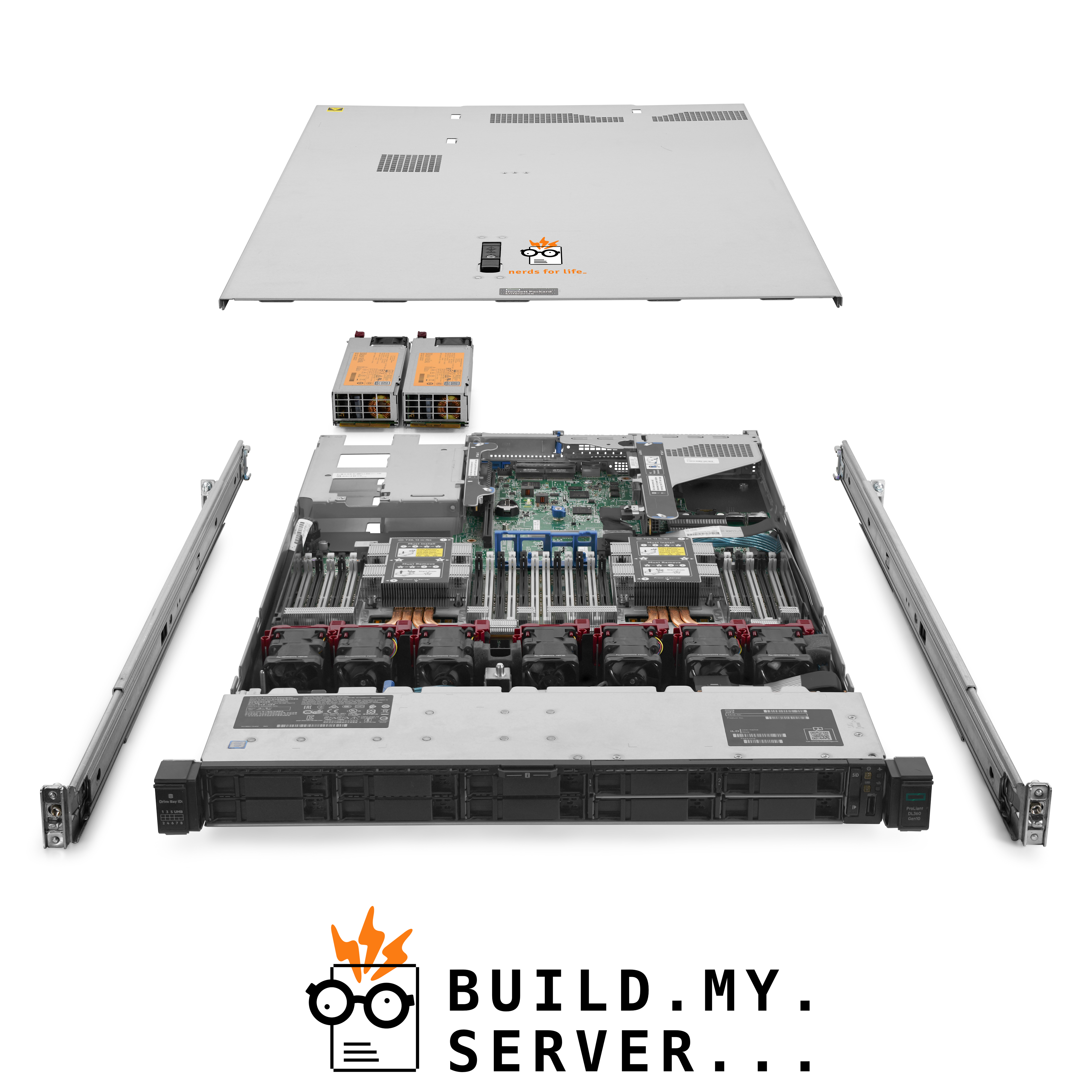 HP ProLiant DL360 G10 Server 2x Silver 4114 2.20Ghz 20-Core 128GB RAM 10x 2TB