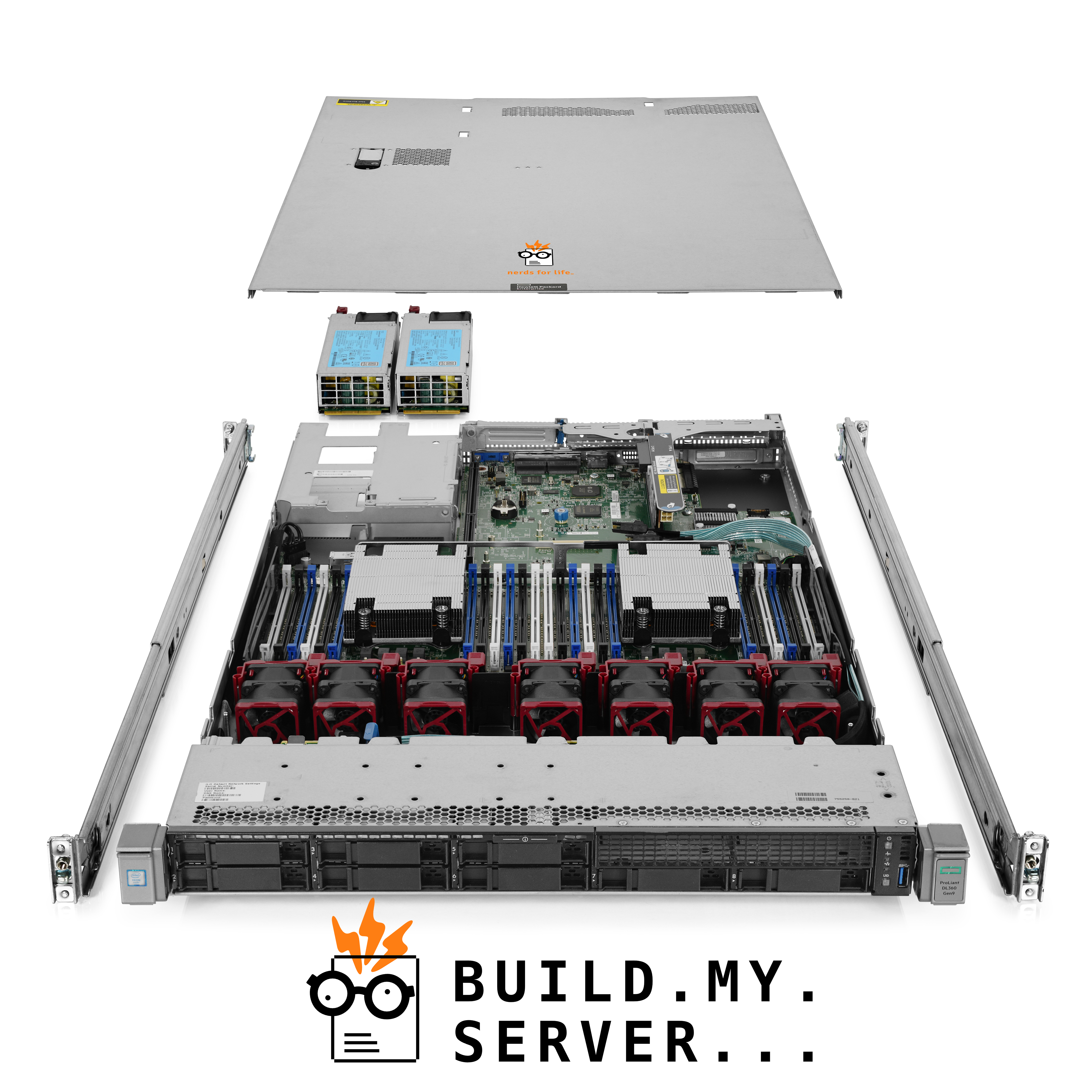 HP ProLiant DL360 G9 Server 2.60Ghz 28-Core 192GB RAM 14.0TB Storage Ubuntu LTS - Picture 1 of 5