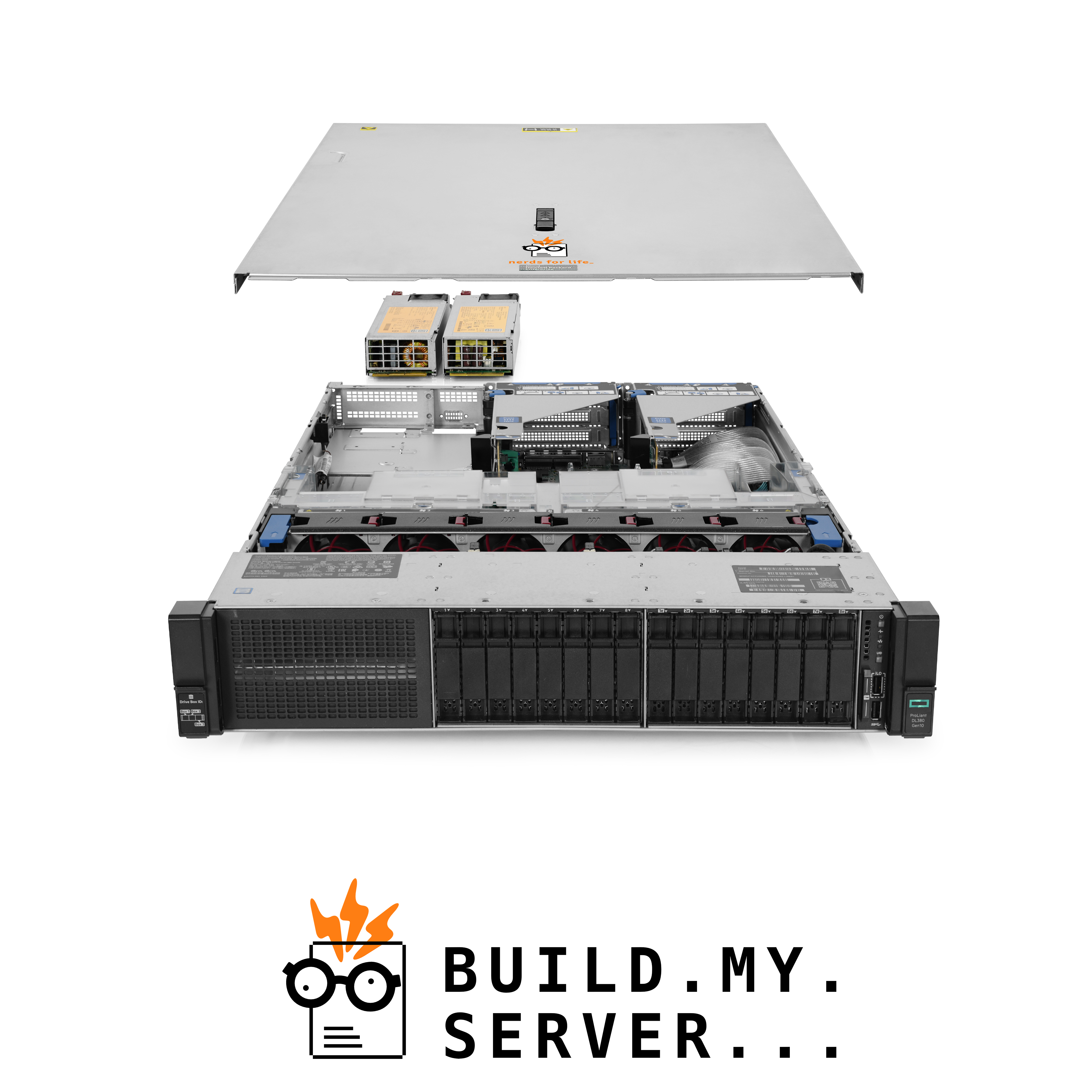 Servidor HP ProLiant DL380 G10 NVMe 2,20 GHz 56 núcleos 768 GB RAM 17 TB de almacenamiento