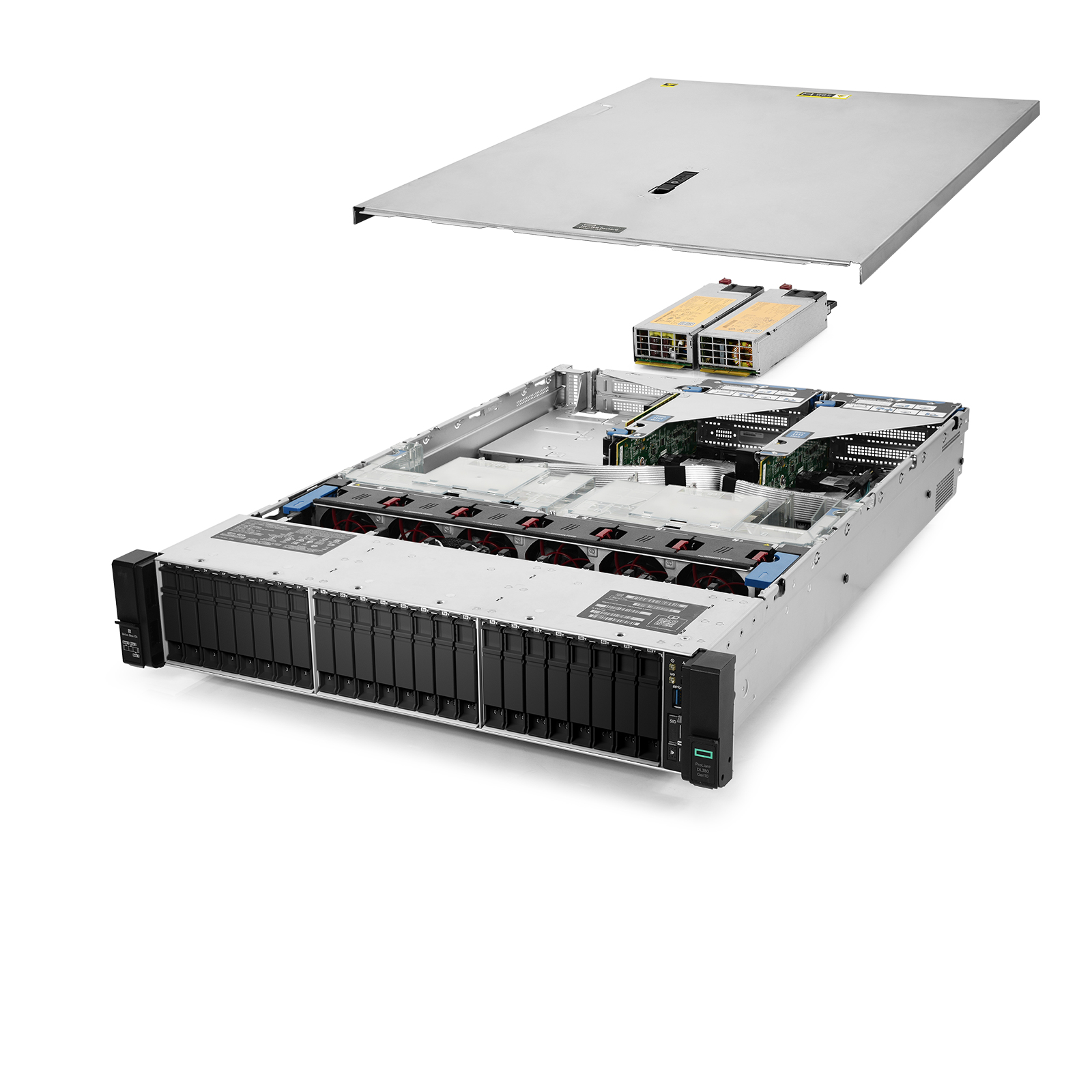 HP ProLiant DL380 G10 Server 2.10Ghz 56-Core 288GB RAM 24x 3.84TB SAS SSD - Picture 1 of 5