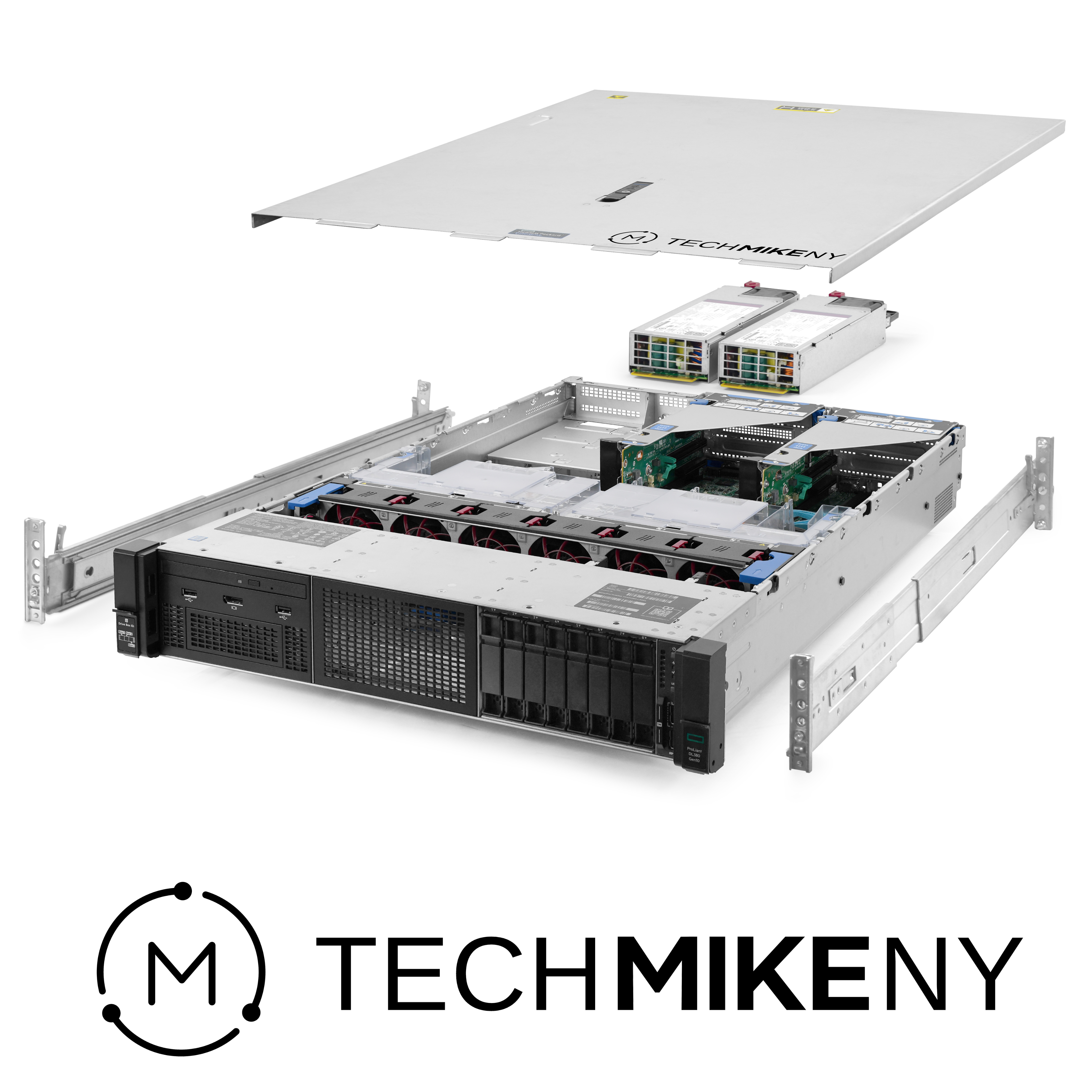 HP ProLiant DL380 G10 Server 2.10Ghz 52-Core 192GB RAM 4x 480GB SSD Rails - 第 1/5 張圖片