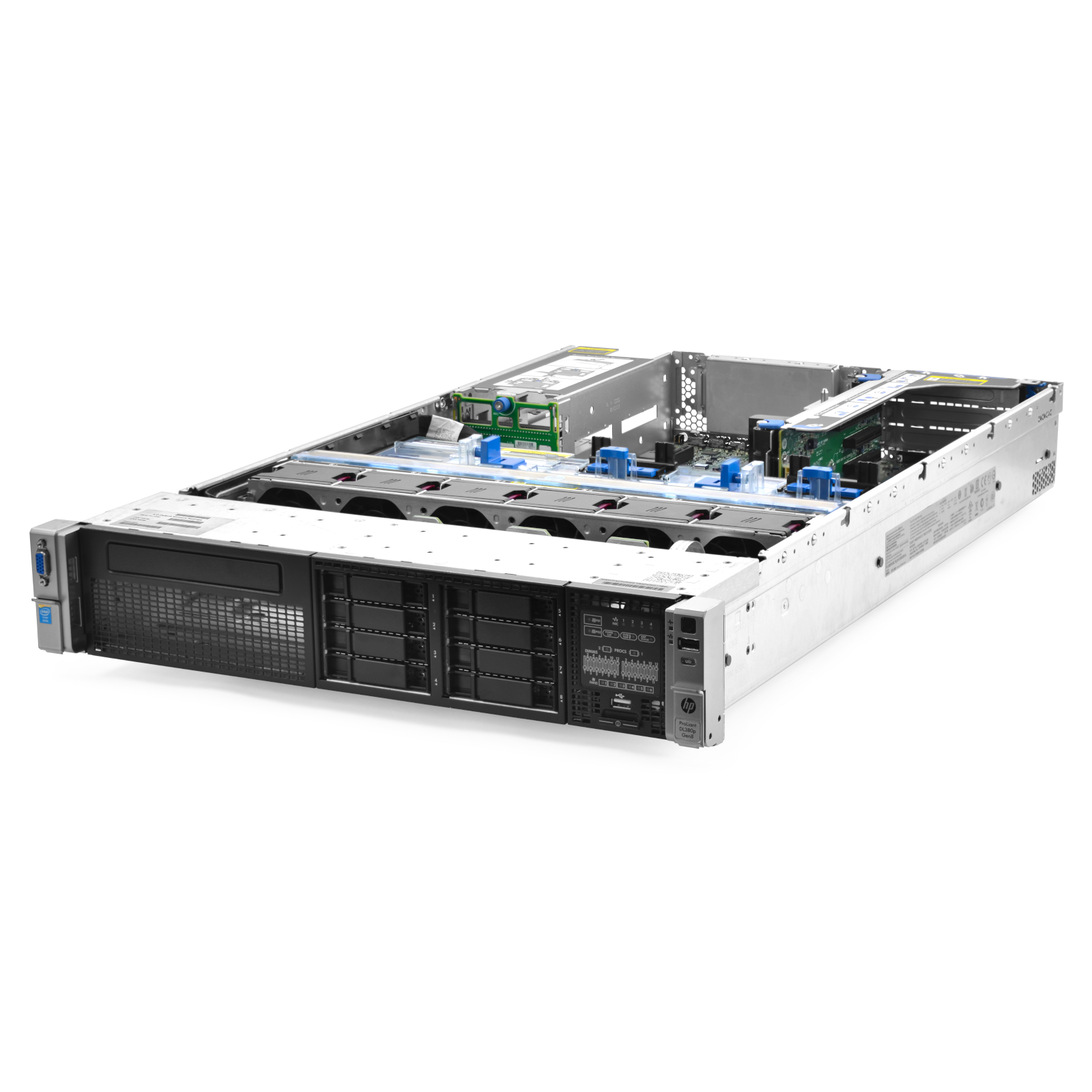 HP ProLiant DL380P G8 Server 2x E5-2665 P420 1GB 時間指定不可 16-Core 輝く高品質な 2.40Ghz 128GB 8x 1TB