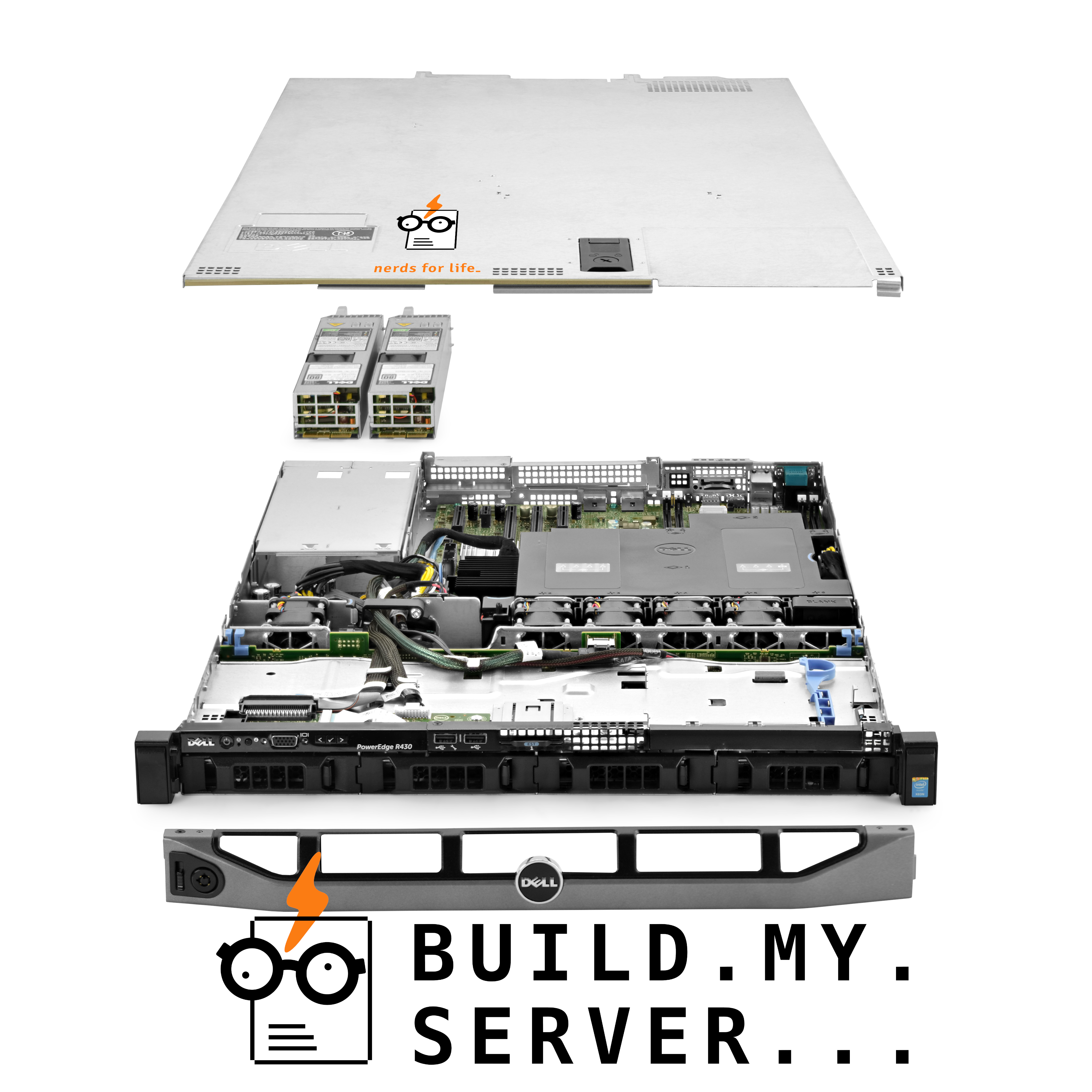 Dell PowerEdge R430 Server 2x E5-2630v3 2.40Ghz 16-Core 128GB RAM 4x 4TB SAS 12G - Picture 1 of 5