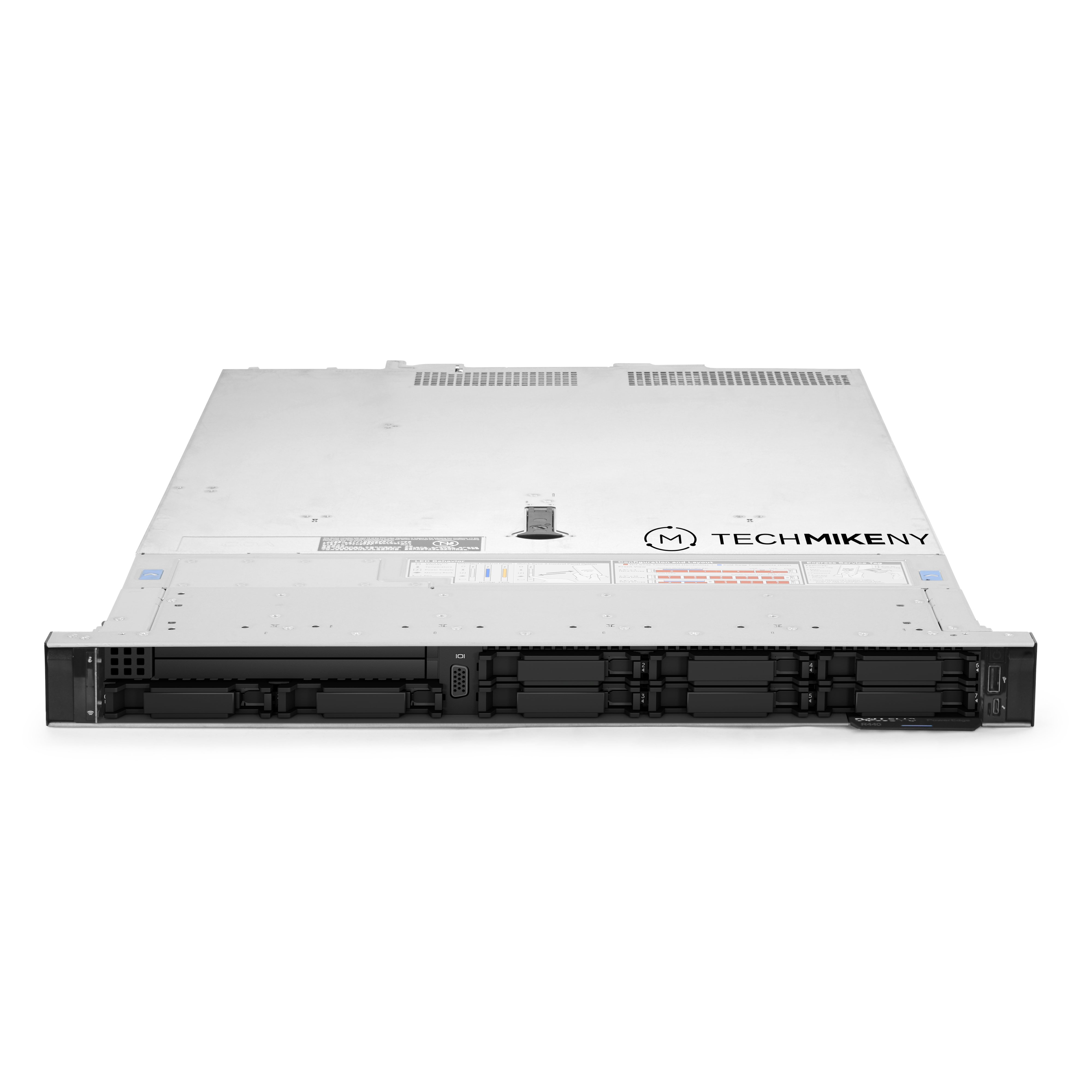 Dell PowerEdge R440 Server 2x Silver 4214 2.20Ghz 24-Core 128GB RAM 8x Caddies - Picture 3 of 5