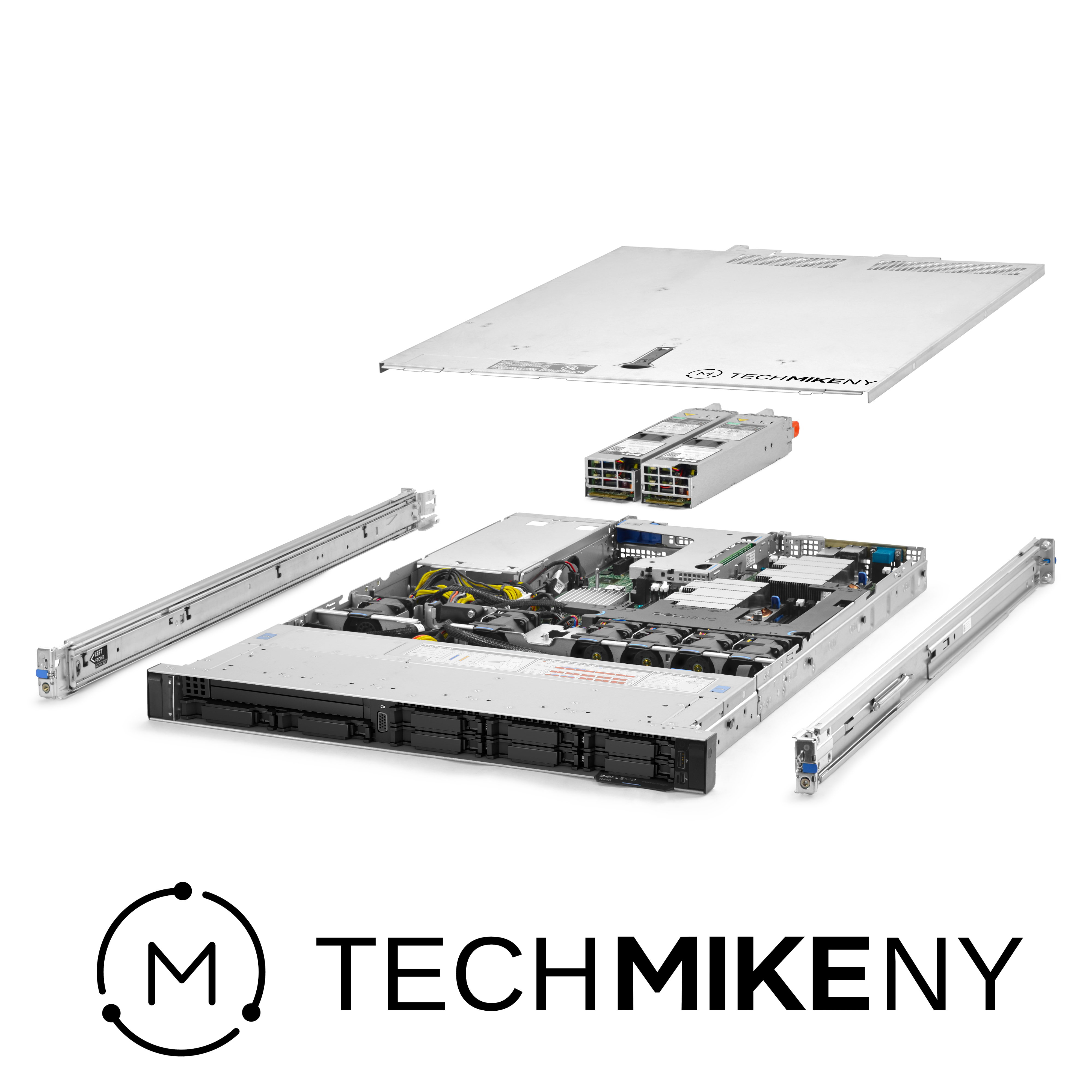 Dell PowerEdge R440 Server 2x Silver 4214 2.20Ghz 24-Core 128GB RAM 8x Caddies - Picture 1 of 5
