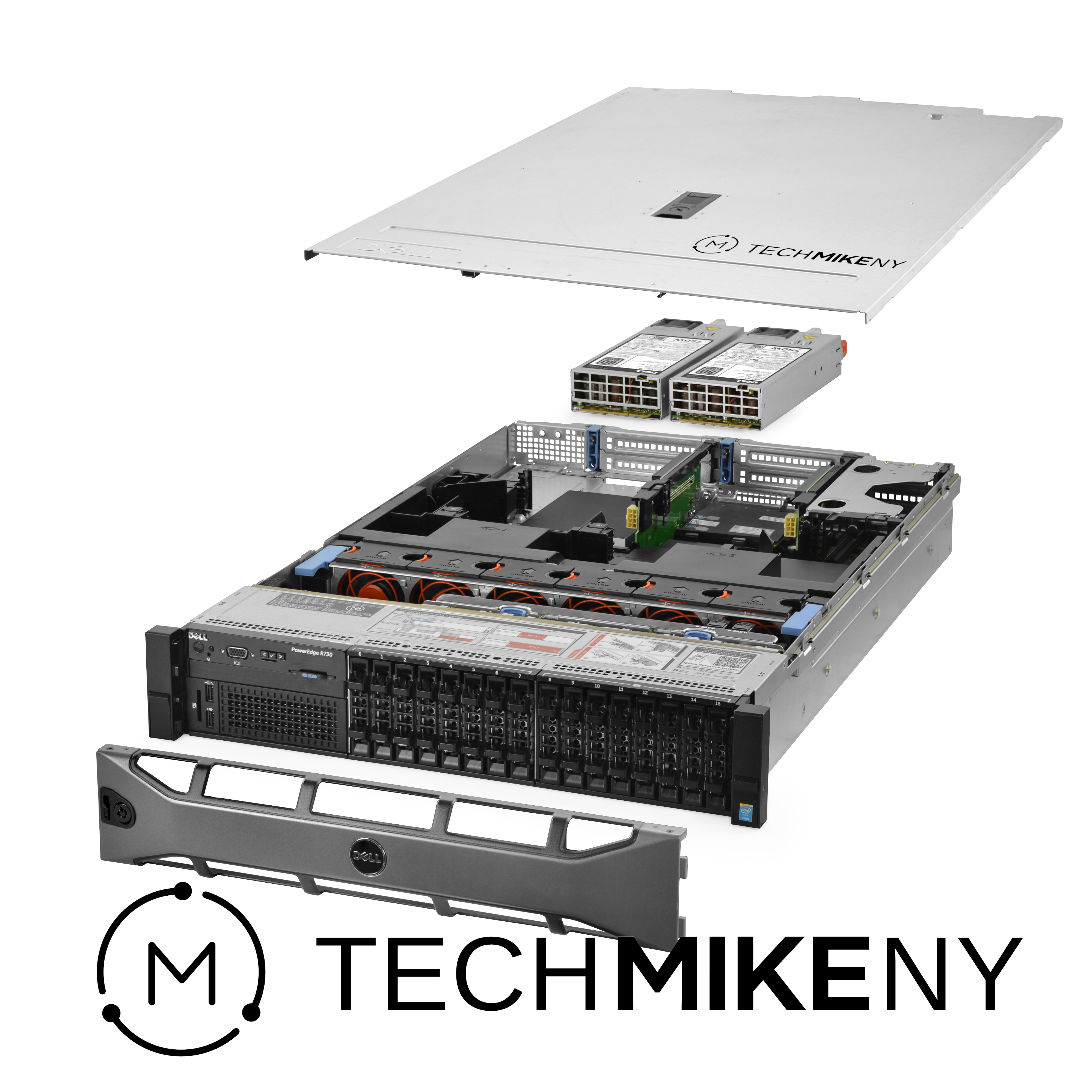 Dell PowerEdge R730 Server 2,60 GHz 28 core 768 GB RAM 19,2 TB di archiviazione M10 32 GB GPU - Foto 1 di 5