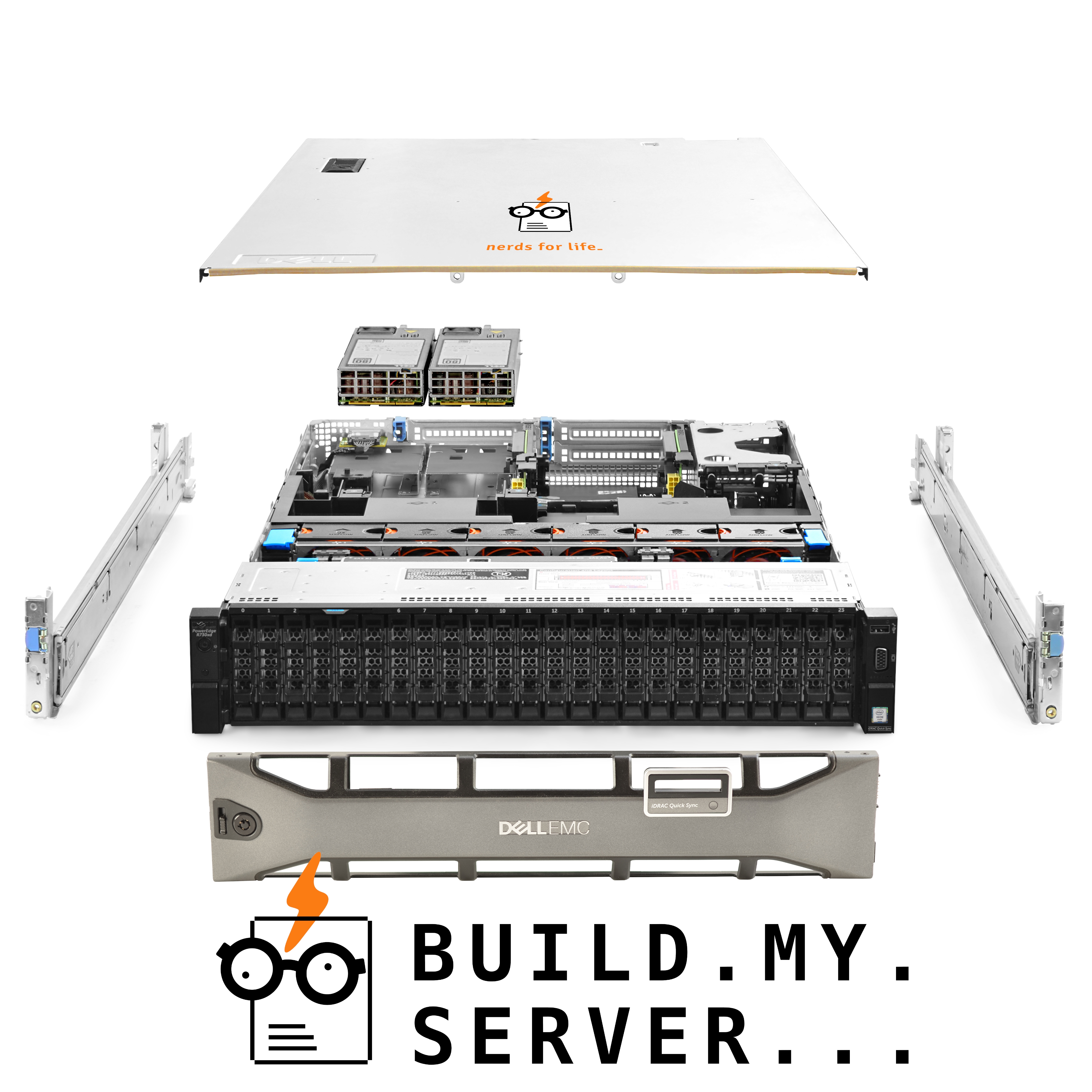 Dell PowerEdge R730xd Server 2.60Ghz 28-Core 192GB RAM 8x 1TB 16x 2TB Rails