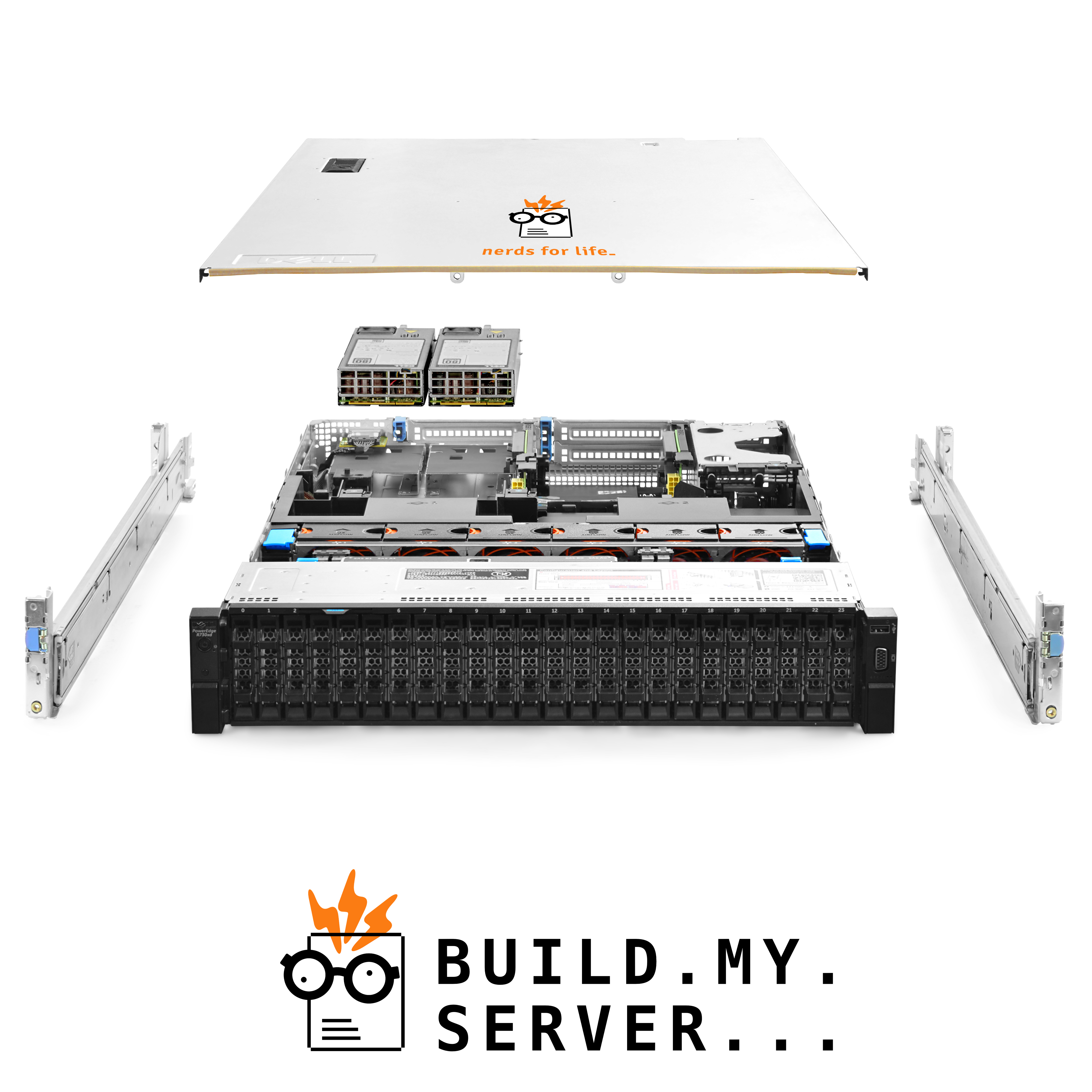 Dell PowerEdge R730xd Server 2.60Ghz 28-Core 512GB RAM 4x 1.92TB SAS SSD Rails - Picture 1 of 5
