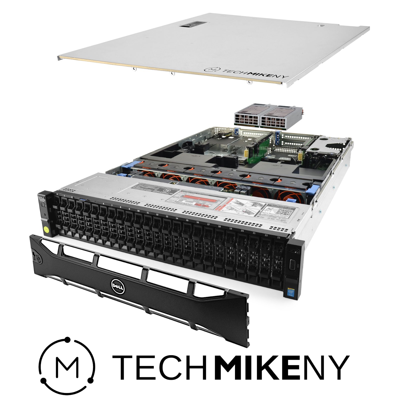 Dell PowerEdge R730xd Server 2.40Ghz 28-Core 128GB RAM 24x Caddies 2x 512GB SSD - Picture 1 of 5