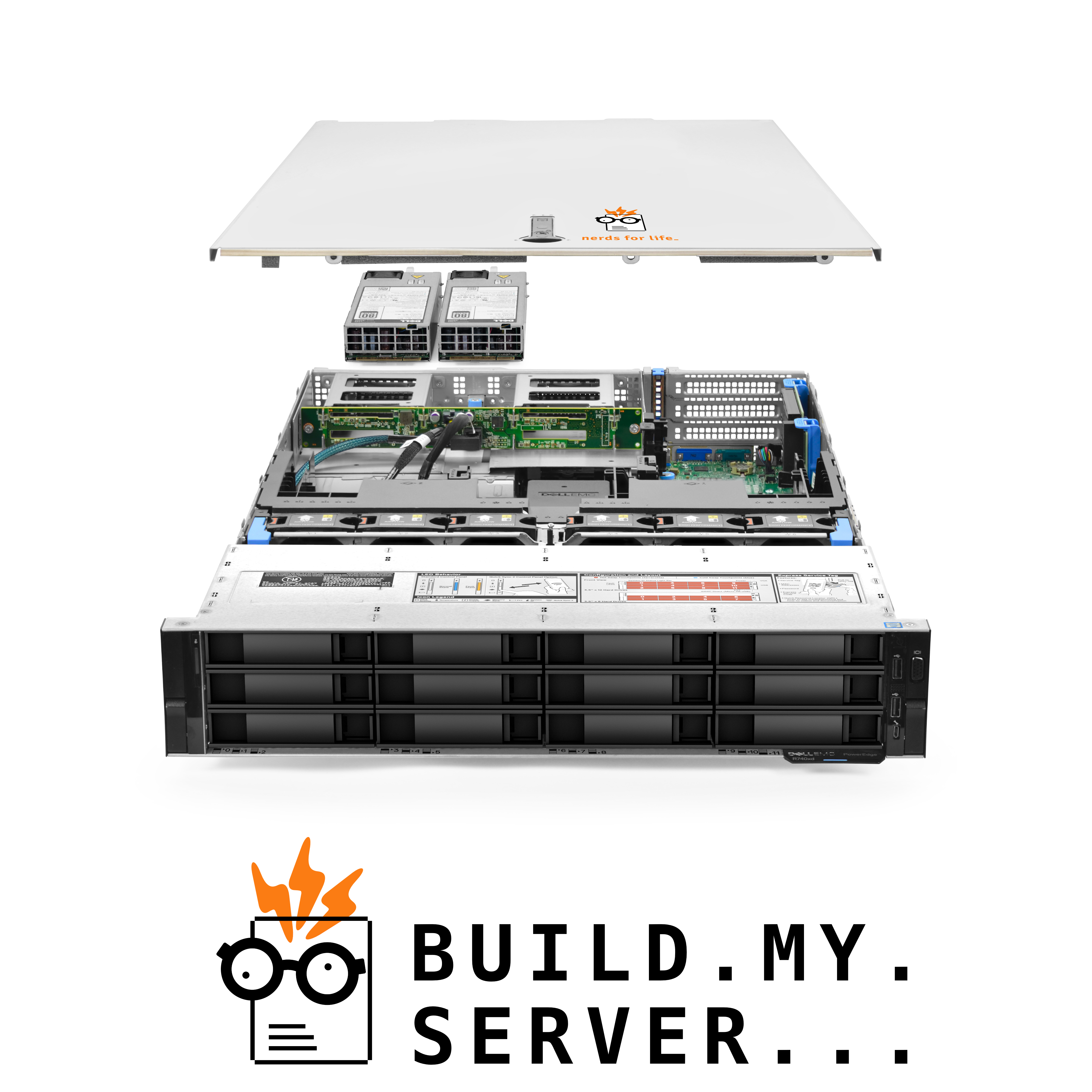 Dell PowerEdge R740xd Server 2.10Ghz 24-Core 256GB RAM 108.0TB Storage