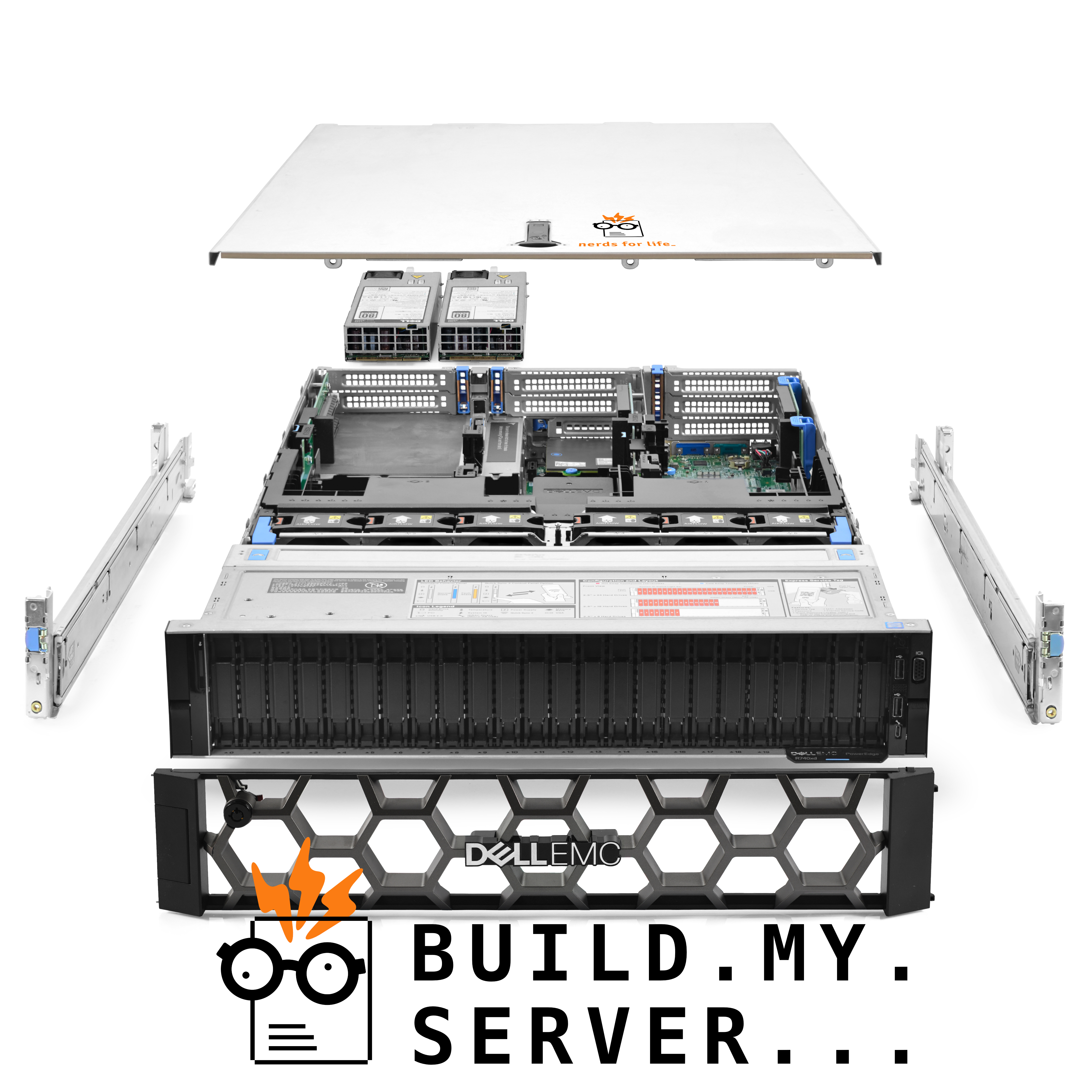 Dell PowerEdge R740xd NVMe Server 2.30Ghz 36-Core 256GB RAM 1.9TB Storage Rails - Picture 1 of 5