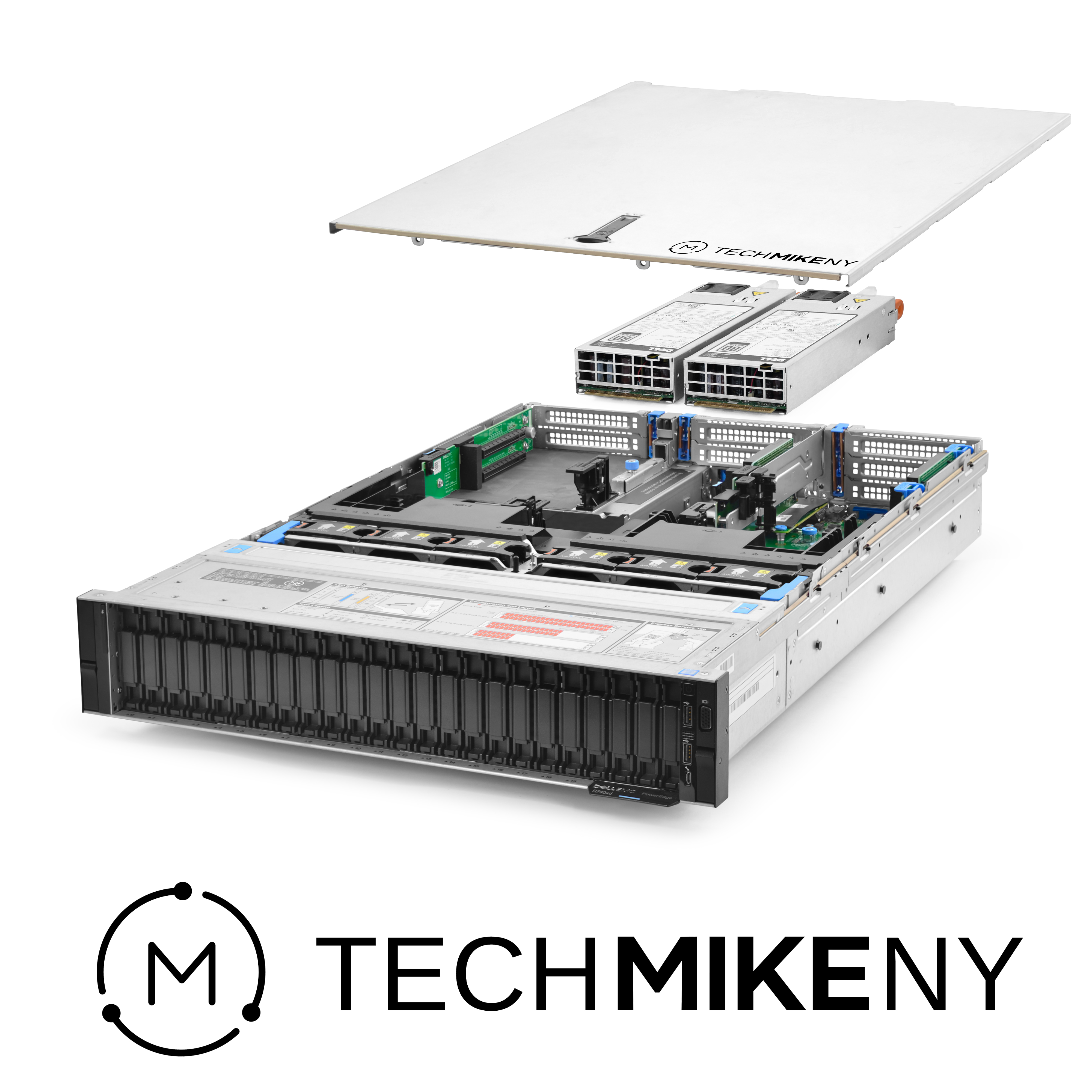 Server Dell PowerEdge R740xd NVMe 2x oro 6132 2,60 GHz 28 core 8 GB di RAM - Foto 1 di 5