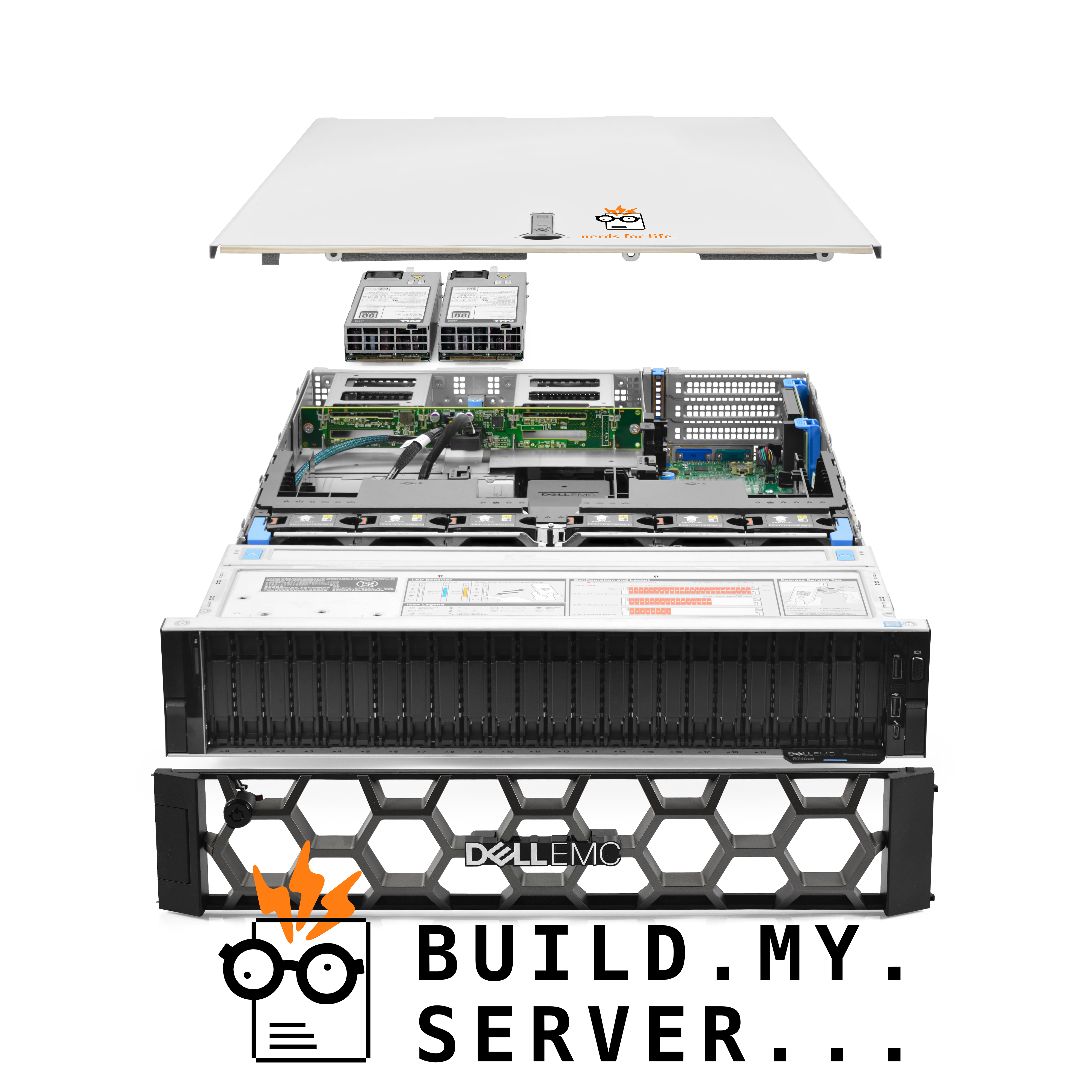 Dell VxRail P570F Server 3,60Ghz 8-Core 192GB RAM 24x Caddies M10 32GB GPU Blende - Bild 1 von 5