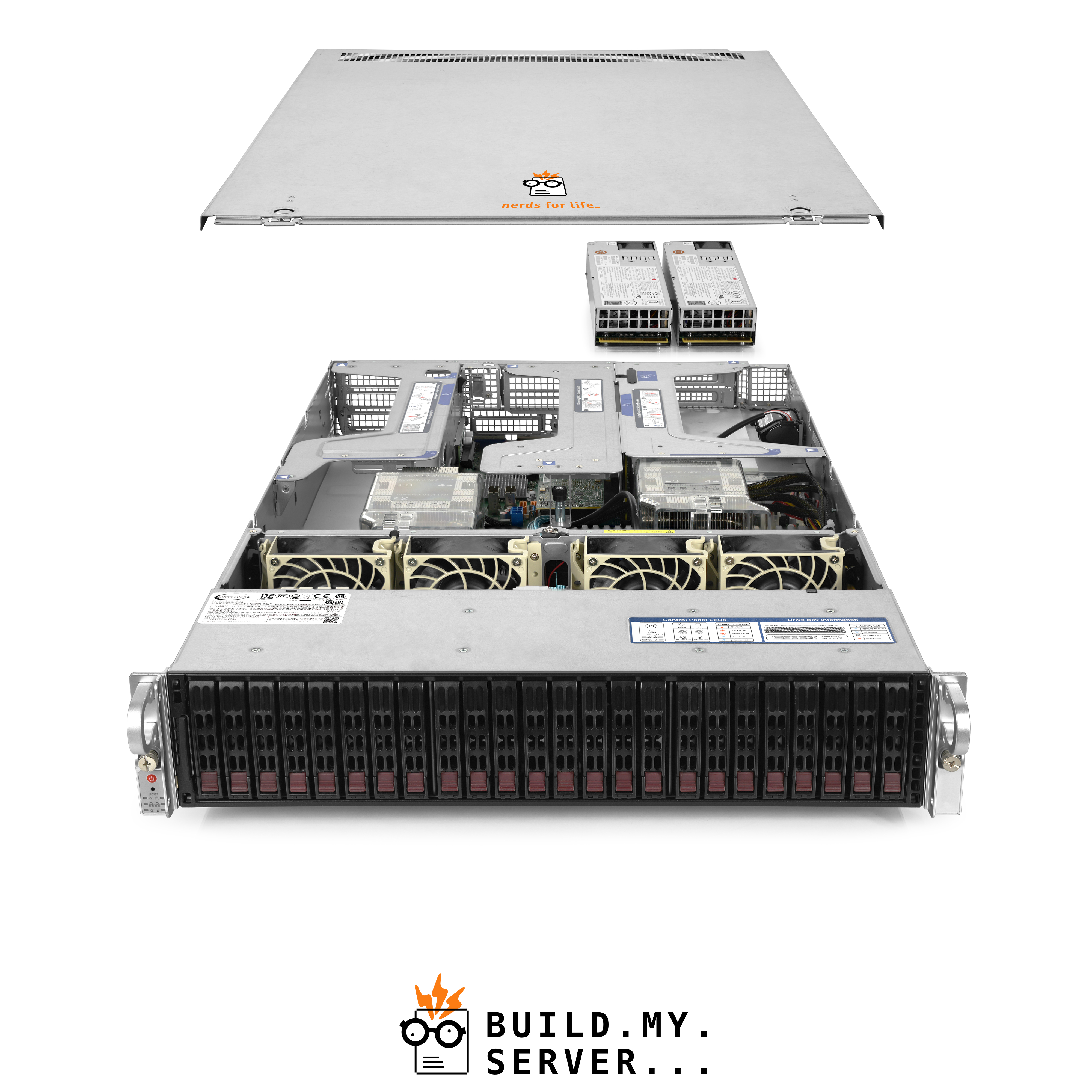 Supermicro SYS-2029U-E1CRT 24B Server 2.10Ghz 16-Core 128GB RAM + 24x Caddies
